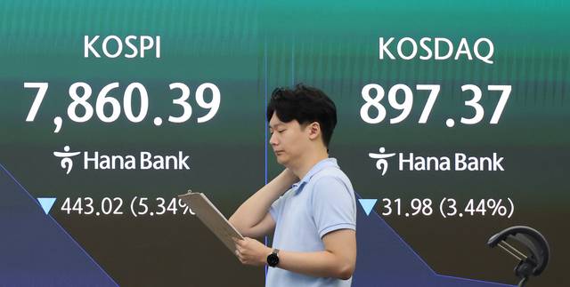 메타發 AI 투자 우려에 코스피 8000선 붕괴…삼전닉스 7% 급락
