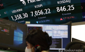 연휴 끝 코스피, 장 초반 보합권 7000선 사수