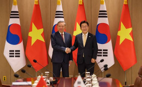 李대통령, 베트남 정상과 만찬 