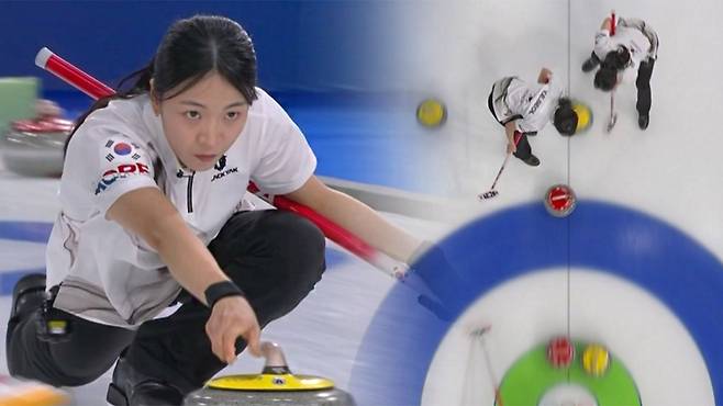 여자 컬링, 한일전 7-5 승리 …메달 향해 '성큼'