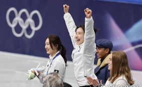쇼트트랙 김길리, 올림픽 여자 1,500ｍ 금메달…최민정 은메달