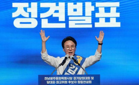 김민석 당대표 후보, 최대 승부처 호남서 과반 압승